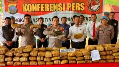 Polisi Bongkar Peredaran Narkotika Jenis Ganja Jaringan Aceh Sebanyak 173 Kg