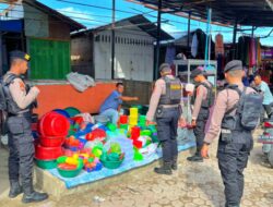 Cegah Aksi Premanisme, Tim URC Polres Lhokseumawe Patroli di Pasar