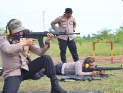 HUT Bhayangkara ke-77, Polres Aceh Utara Gelar Lomba Menembak Antar Satuan