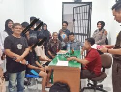 Polres Lhokseumawe Limpahkan 5 Tersangka Geng Motor dan Barang Bukti II ke Kejari