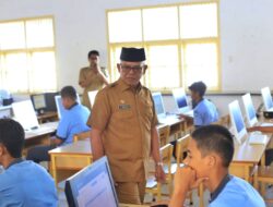 Sekda Pantau Asesmen Nasional Tingkat SMA di Aceh Utara