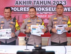 Tahun 2023, Polres Lhokseumawe Berhasil Tekan Angka Kriminalitas