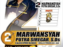 Kembali Nyaleg di DPRD Bungo, Marwansyah Putra Siregar Siap Perjuangkan Aspirasi Masyarakat