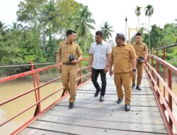 Gerak Cepat, Pj Bupati Aceh Utara Selesaikan perbaikan Jembatan Trieng Pantang