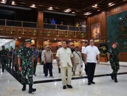 Menhan Prabowo Tinjau Pembangunan Gedung Main Hall di Akmil Magelang