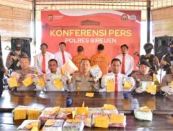 Polres Bireuen Rilis Pengungkapan 28 Kg Sabu dan 5000 Ekstasi
