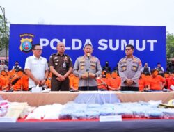 Polisi Amankan Ratusan Pelaku Narkoba di Sumut