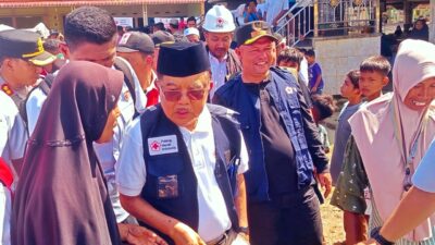 Ayah Wa Sambut Kunjungan Ketua Umum PMI Pusat Jusuf Kalla di Muara Batu