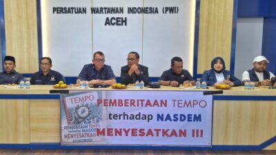 Pengurus NasDem Datangi PWI Aceh, Protes Pemberitaan Tempo