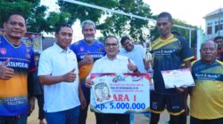 Kapolres Lhokseumawe Tutup Turnamen Voli Legend Hari Bhayangkara ke-80