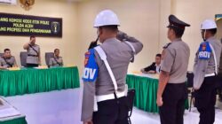 Polda Aceh PTDH Polisi Terduga Pelaku Perampokan Toko Emas di Aceh Selatan