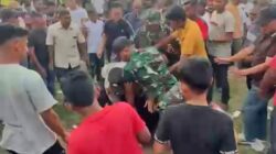 Ricuh Berimbas Pemukulan Wartawan oleh Oknum TNI di Lapangan Bumigas Aceh Utara