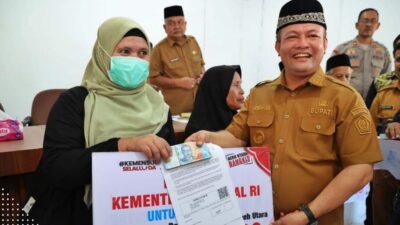 Bupati Aceh Utara Serahkan Bantuan Isi Hunian dan Jadup Tahap IV Rp328,4 M