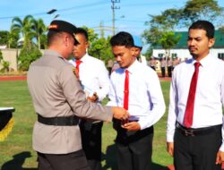 Ungkap Kasus 12 Kg Sabu dan Senpi, 20 Personel Polres Aceh Utara Terima Penghargaan Kapolres