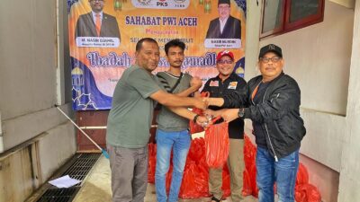 PWI Aceh Salurkan Daging Meugang untuk Ratusan Anggota, “Terima Kasih Bank Aceh, BSI, dan Nasir Djamil
