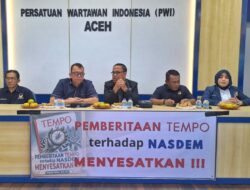 Pengurus NasDem Datangi PWI Aceh, Protes Pemberitaan Tempo