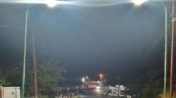 Lampu PJU Mulai Berfungsi, Jembatan Ujung – Kilangan Singkil Kembali Terang