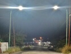 Lampu PJU Mulai Berfungsi, Jembatan Ujung – Kilangan Singkil Kembali Terang