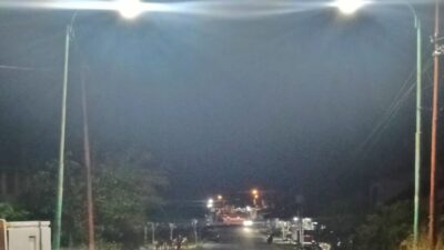 Lampu PJU Mulai Berfungsi, Jembatan Ujung – Kilangan Singkil Kembali Terang