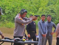 Kapolres Lhokseumawe Pimpin Latihan Menembak di Mako Brimob Jeulekat