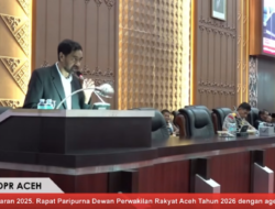 Paripurna DPRA, Pemerintah Aceh Soroti Pemulihan dan Pertumbuhan Ekonomi