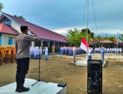 Kapolsek Syamtalira Bayu Jadi Pembina Upacara di SMAN 1 Syamtalira Bayu