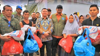Bupati Aceh Utara dan Satgas PRR Tinjau Korban Cuaca Ekstrem di Langkahan