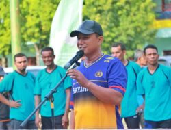 Sambut Hari Bhayangkara ke-80, Kapolres Lhokseumawe Buka Open Turnamen Voli Legends Aceh