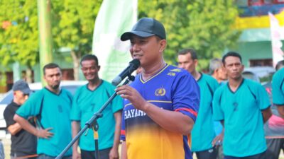 Sambut Hari Bhayangkara ke-80, Kapolres Lhokseumawe Buka Open Turnamen Voli Legends Aceh