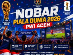 PWI Aceh Semarakkan Piala Dunia 2026, ‘Sulap’ Basement Kantor Jadi Tempat Nobar