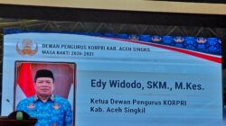 Edy Widodo Jabat Ketua Dewan Pengurus KORPRI Aceh Singkil