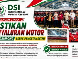 DSI Aceh Utara Pastikan Penyaluran Motor Imam Gampong Bebas Pungutan Resmi