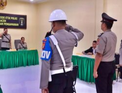 Polda Aceh PTDH Polisi Terduga Pelaku Perampokan Toko Emas di Aceh Selatan
