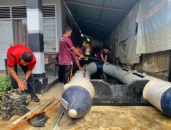 Antisipasi Banjir Musiman, Lapas Lhoksukon Servis dan Siagakan Perahu Karet